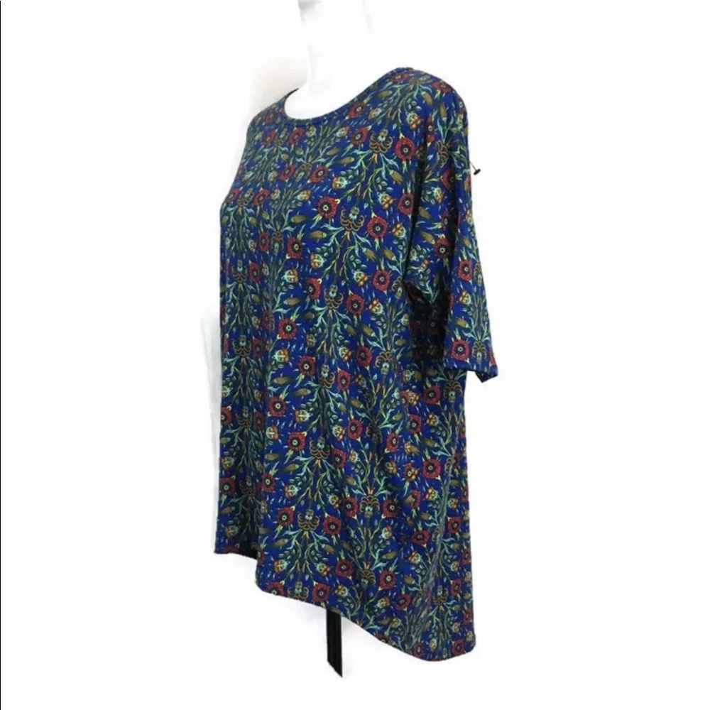 LulaRoe High-Low Blouse Floral Top XS Tunic